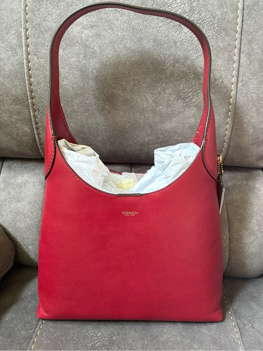 Coach Brooklyn SB 28 Dark Ruby Shoulder Bag